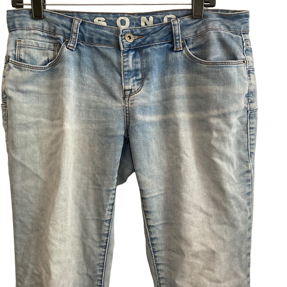 S.O.N.G Jeans Womens Size 7 Light Wash Stretch - Picture 7 of 13